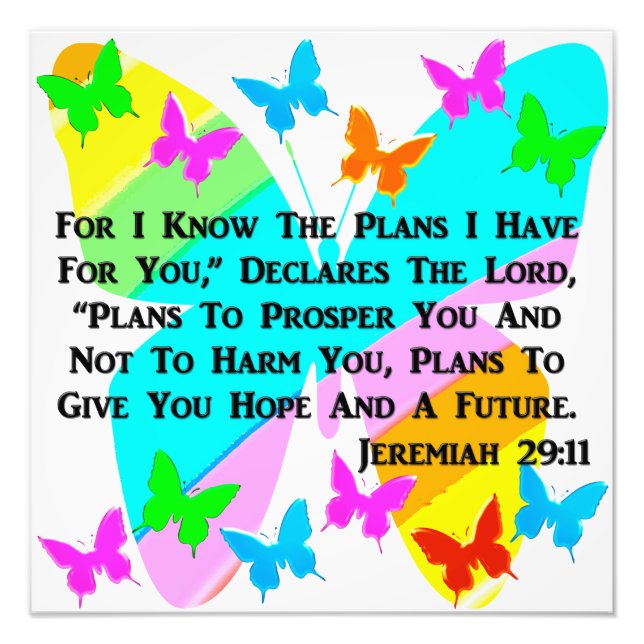 BE INSPIRED JEREMIAH 29:11 PHOTO PRINT (Front)