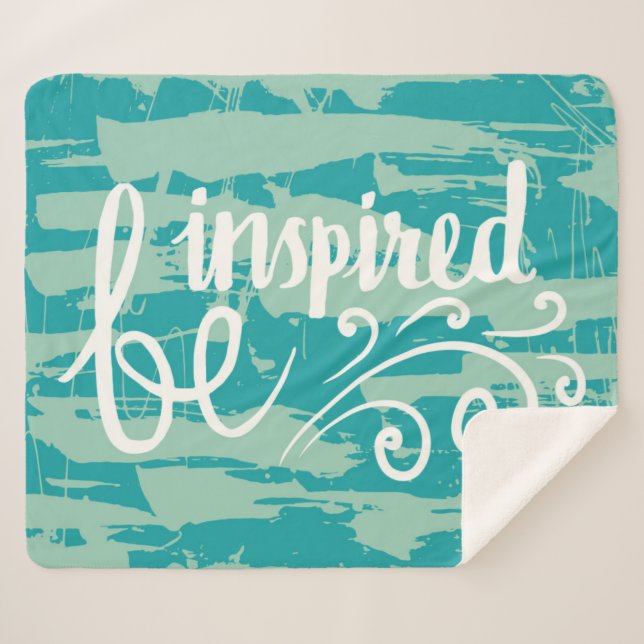 Be Inspired Sherpa Blanket (Front (Horizontal))