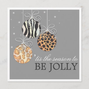 Be Jolly Christmas Ornament Holiday Party Invite