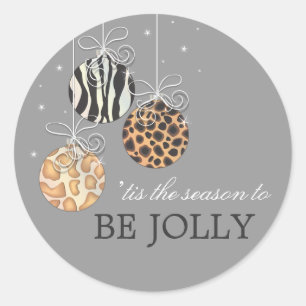 Be Jolly Christmas Ornament Holiday Sticker
