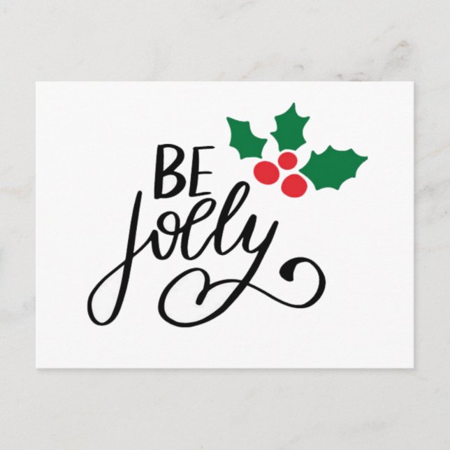 Be jolly postcard (Front)