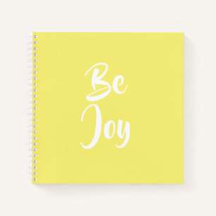 Be Joy Light Yellow Notebook