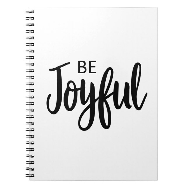 Be Joyful Gospel Graphics Aesthetic Christian Notebook (Front)