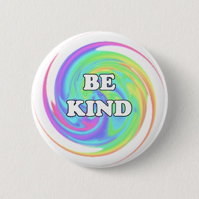 Be Kind 2 Inch Round Button (Front)