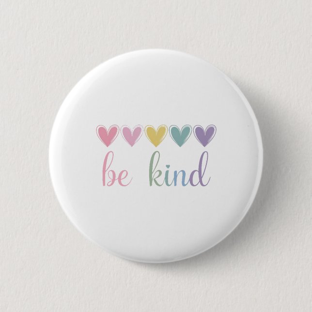 be kind 2 inch round button (Front)