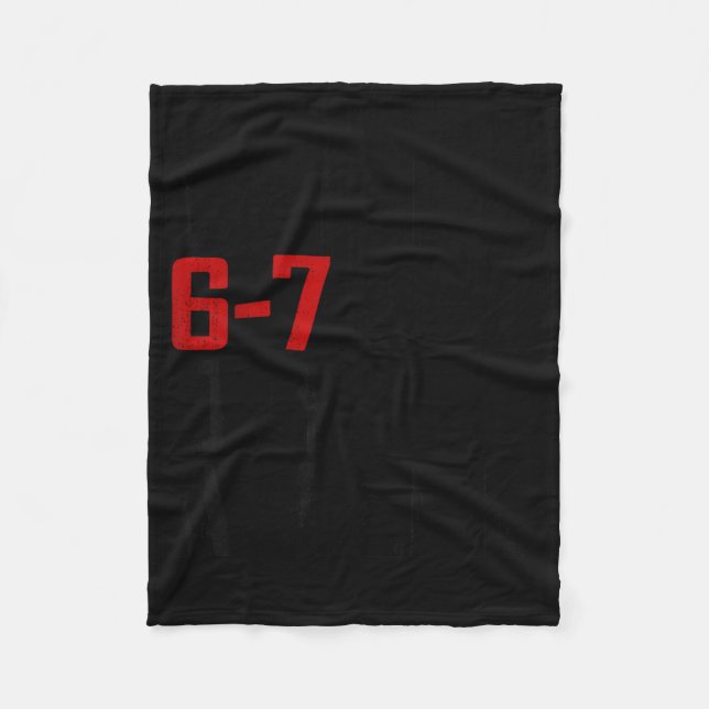Be Kind 6-7 Days A Week Funny Six Seven Meme  Fleece Blanket (Front)