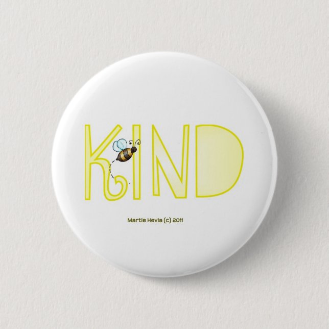 Be Kind - A Positive Word 2 Inch Round Button (Front)