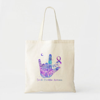 Be Kind Als Love Hand Sign Prevention Awareness Tote Bag