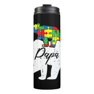 Be kind and support those who have autism by getti thermal tumbler