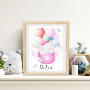 Be Kind Animal Nursery Wall Art