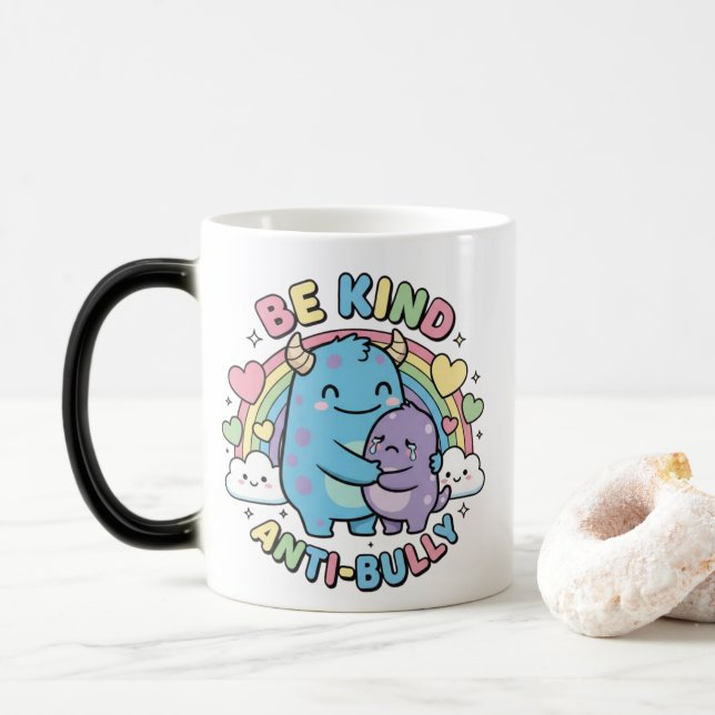 Be Kind Anti Bully  Magic Mug (With Donut)