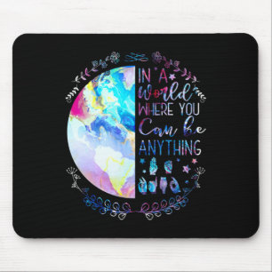 Be Kind Asl Alphabet American Sign Language Deaf A Mouse Pad