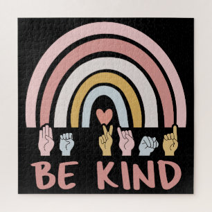 Be Kind ASL III - American Sign Language Jigsaw Puzzle