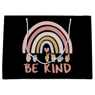 Be Kind ASL III - American Sign Language Large Gift Bag