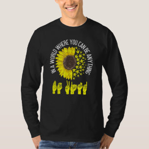 Be Kind ASL Sign  Language Deaf Interpreter T-Shirt