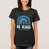 Be Kind Autism Awareness Cute Puzzle Rainbow Choos