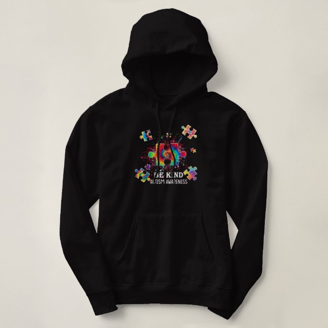 be kind autism awareness  hoodie (Design Front)