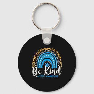 Be Kind Autism Awareness Leopard Choose Kindness R Keychain