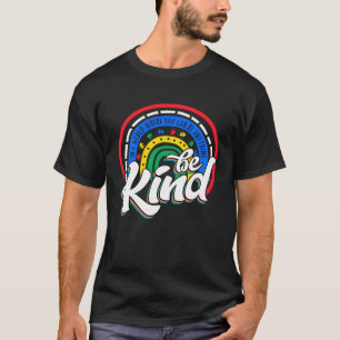 Be Kind Autism Awareness Rainbow Choose Kindness T-Shirt