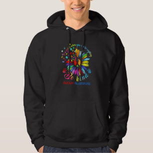 Be Kind Autism Awareness Sunflower Puzzle Pieces A Hoodie