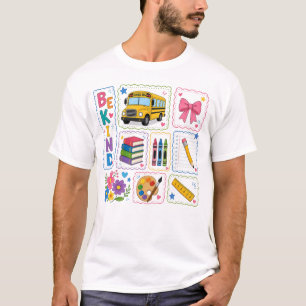 Be Kind Back to School Cute School Bus T-Shirt