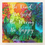 Be Kind Be Good Custom Coaster<br><div class="desc">⭐You can be creative and customize all my designs by adding text, changing the background colour on most designs and much more using Zazzle's awesome design tools. Simply click on the "Customize" button. ⭐You can also "TRANSFER ANY DESIGN" onto other Zazzle products and adjust the design to fit the product...</div>