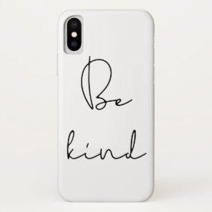 Be kind black font Case-Mate iPhone case
