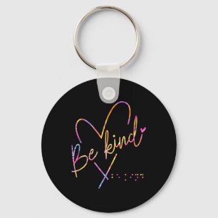 Be Kind Blind Awareness Braille Keychain