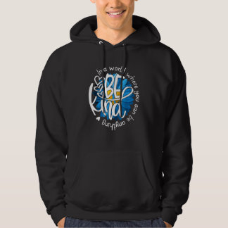Be Kind Blue Sunflower Child Abuse Prevention Awar Hoodie