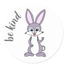 “Be Kind” Bunny Sticker