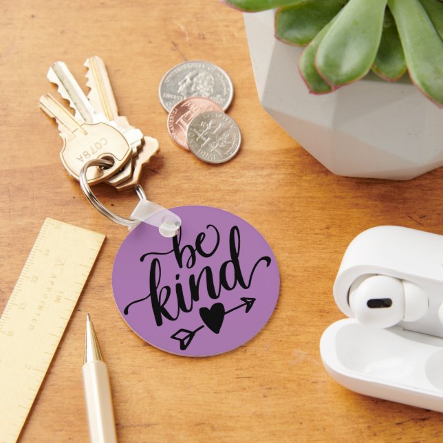 Be Kind Button Keychain (Desk)