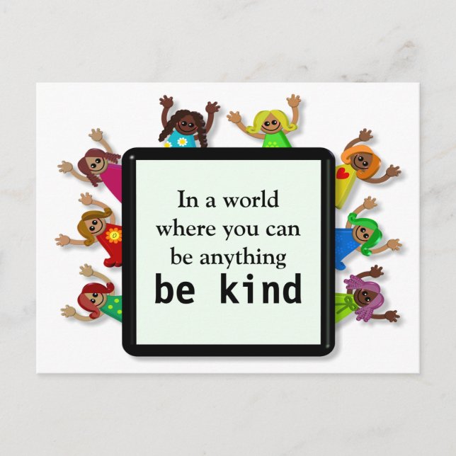 Be Kind Children Postcard (Front)