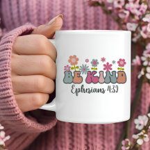 Be Kind Christian Coffee Mug 
