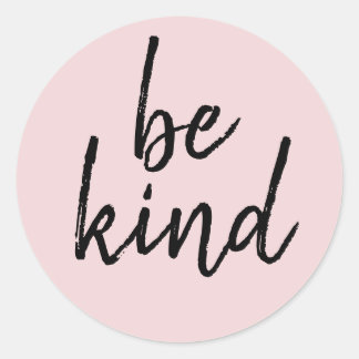 Be Kind Classic Round Sticker
