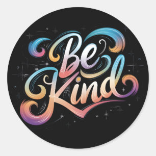 Be Kind Classic Round Sticker