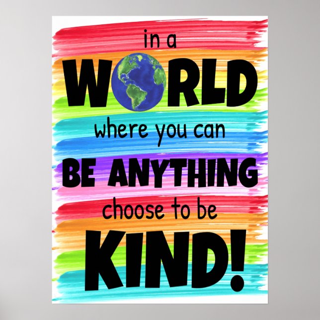 Be Kind Classroom Poster (Front)