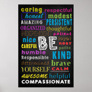 Be Kind Classroom Poster