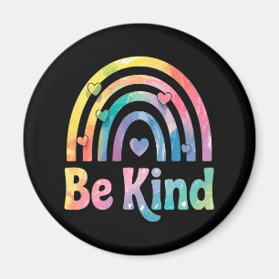 Be Kind Colourful Rainbow – Inspirational Positive Magnet
