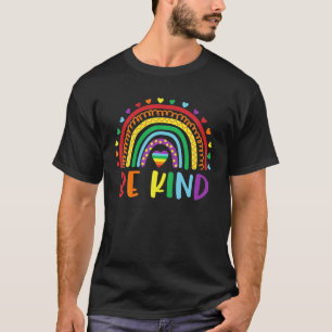 Be Kind Colourful Rainbow LGBT Gay Pride Month T-Shirt