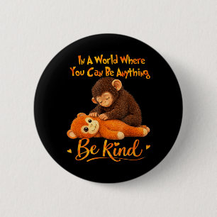 Be Kind Cute Ba 2 Inch Round Button