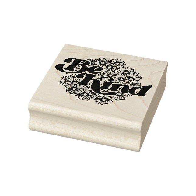 Be Kind Daisies                                    Rubber Stamp (Stamp)