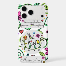 Be Kind Floral Script Design