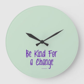 Be Kind For Change™ Sage Green Wall Clock