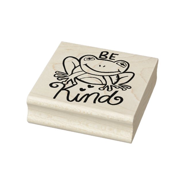 Be Kind Frog                                       Rubber Stamp (Stamp)