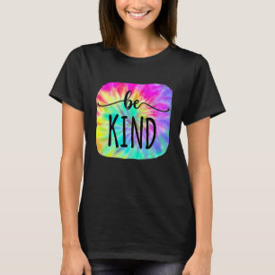 Be Kind Groovy Tie Dye Flower Power Anti Bullyin T-Shirt