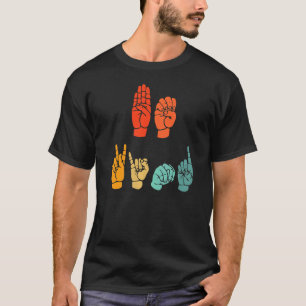 Be Kind Hand Signal SIgn Language Unity Day Anti B T-Shirt