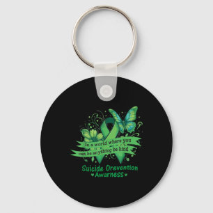 Be Kind Happy Suicide Prevention Awareness Support Keychain