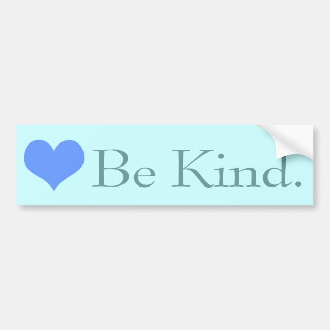 Be Kind Heart Bumpersticker Bumper Sticker (Front)