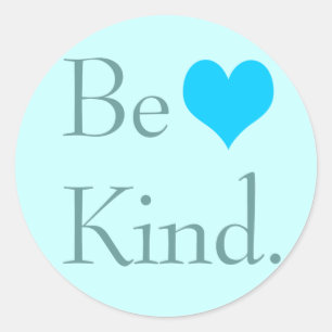 Be Kind Heart Stickers