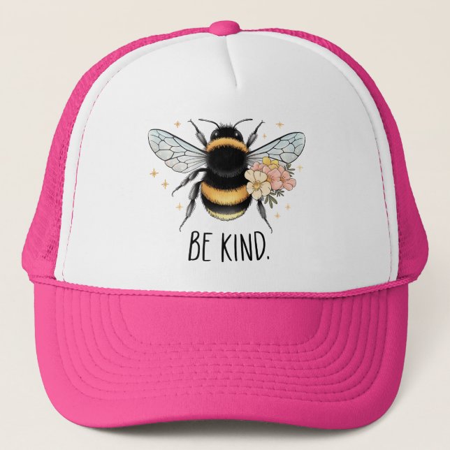 Be Kind Honey Bee Clipart-57650 Trucker Hat (Front)